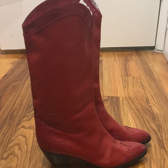 Bally’s Cowboy Style Boot Red Size 41 (9.5) - Picture 2 of 10